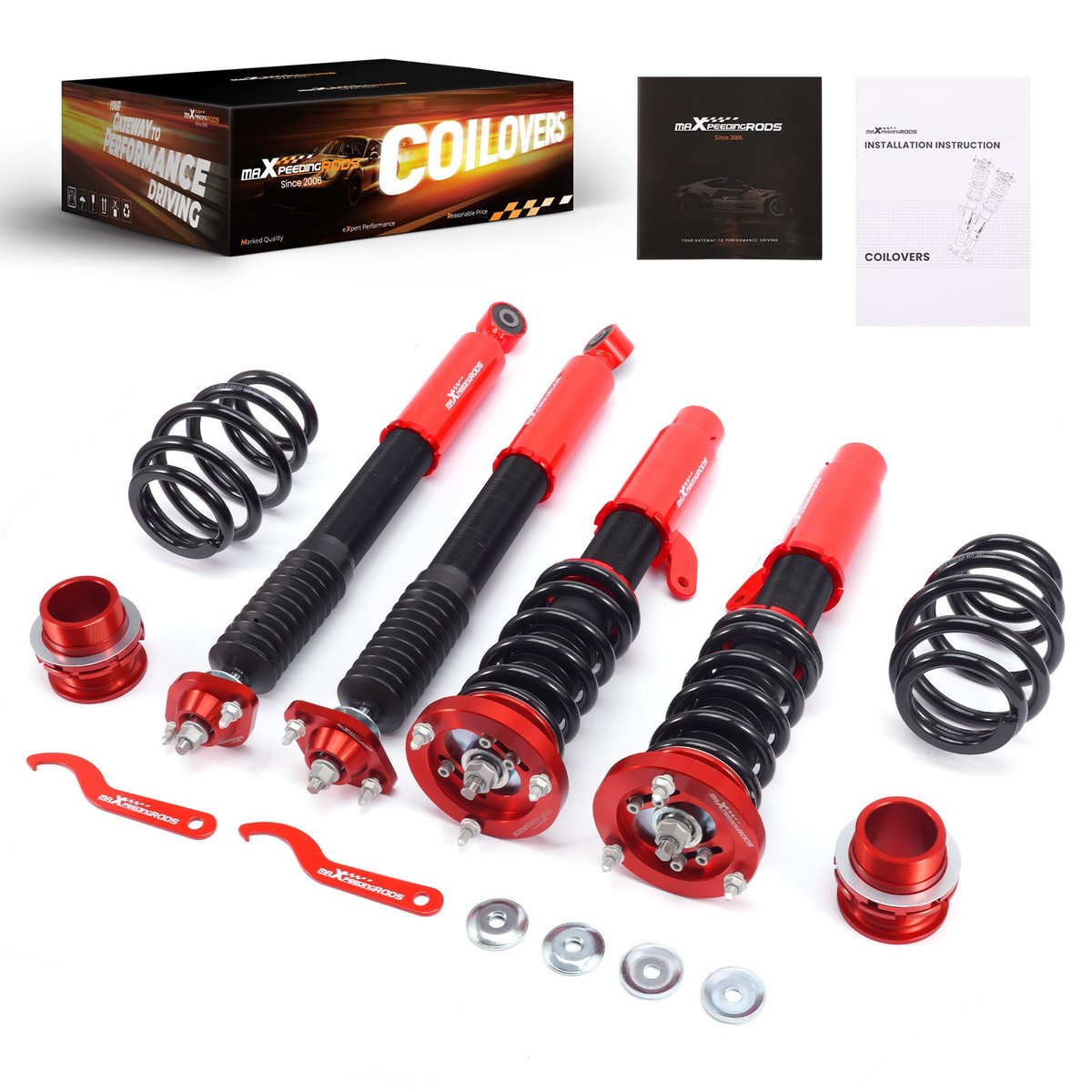 MaXpeedingrods Coilovers Shocks for BMW E46 3 Series 320i 323i