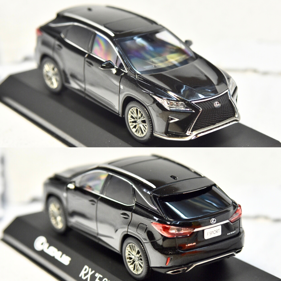 京商ミニカー LEXUS RX F SPORS 1/43 1/43 Kyosho Lexus RX 200T F Sport Black Diecast Mode Toy Car