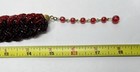 Gorgeous Vintage Merlot & Red Braided Seed Bead Necklace & Earrings Set — photo 10