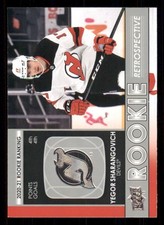 2021-22 Upper Deck Rookie Retrospective Yegor Sharangovich New Jersey Devils