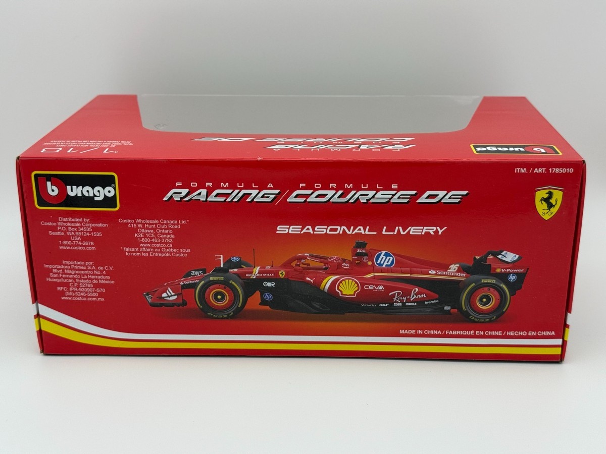 Bburago 1 18 Ferrari F1 SF-24 – Seasonal Livery 2024 (Charles
