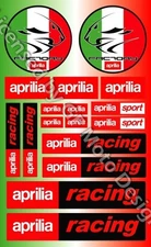 Aprilia Racing Motorcycle Stickers 17 Stickers Set RSV RSV4 Tuono RS Laminated