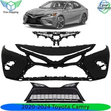 Front Bumper Cover & Grille Assembly Kit For 2020-2024 Toyota Camry