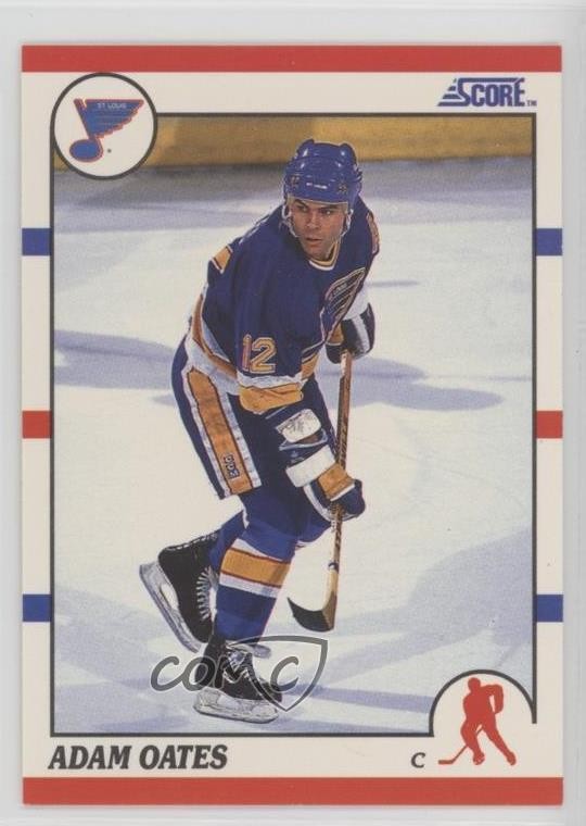 1990-91 Score 100 Hottest Players and Rising Stars Adam Oates #41 HOF 1dm1