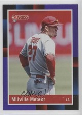 2022 Donruss Retro 1988 Variation Holo Purple Mike Trout (Millville Meteor) 0f72