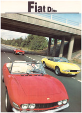 3 Lot Vintage Original Fiat Dino Multi-page Magazine Articles. Us Mail 3.60