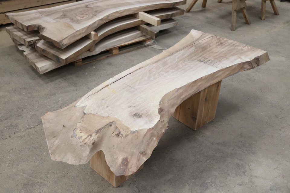 Walnut Tabletop / Dining Table /  Worktop - Planed Raw Finish - Image 3 of 4