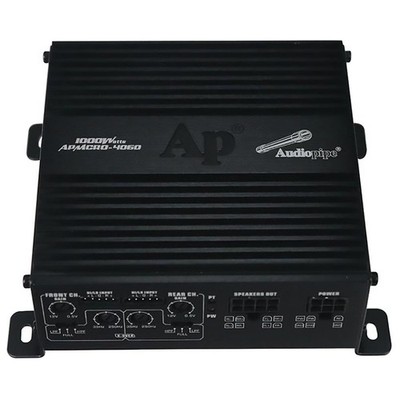 AUDIOPIPE APMCRO-4060 FULL-RANGE CLASS D 4-CHANNEL AMPLIFIER 4 x 75W RMS @ 2Ω