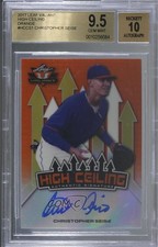2017 Leaf Valiant Draft High Ceiling Orange 15/25 Chris Seise BGS 9.5 Auto 0a2