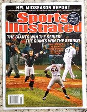 BUSTER POSEY 2012 World Series Sports Illustrated SERGIO ROMO SF Giants NO LABEL