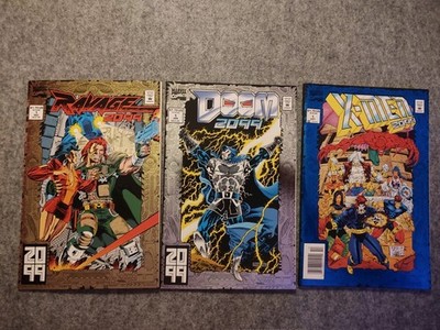 Dr. Doom 2099 X-men 2099 Ravage #1 1993 Marvel set lot foil stan lee men xmen