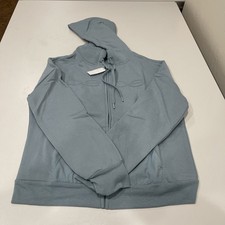 Bebe Fleece/Woven Hoodie Cyan S