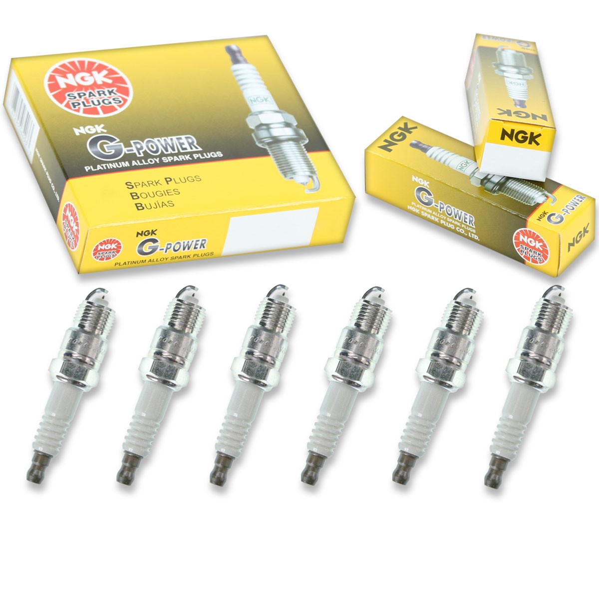 6 pcs NGK G-Power Spark Plugs for 1976-1978 GMC G15 4.1L L6 - Engine Kit Set qq