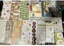 ✨ 125+ Premium Scrapbook Stickers & Transfers Lot – New!  Journal Art