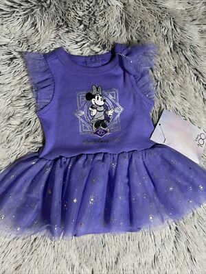 Disney 100 Years Minnie Mouse TUTU BODYSUIT INFANT 0-3M NWT