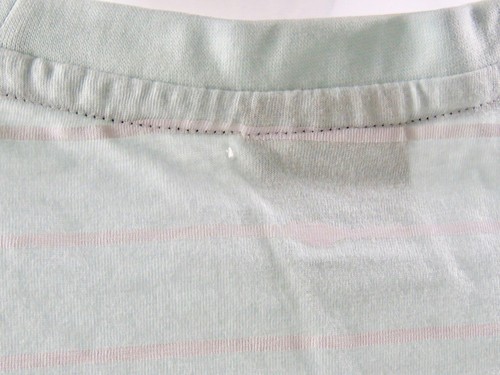 NWT Switch Remarkable Ripped Slashed Sleeves Splatter Striped Shirt 2XL LT Blue - Picture 8 of 11