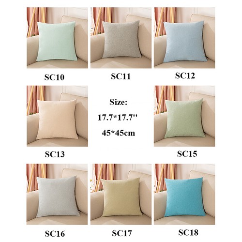 1X Cushion Cover Throw Pillow Case Linen Cotton Blend Office Bed Sofa Home Decor - Picture 29 of 29