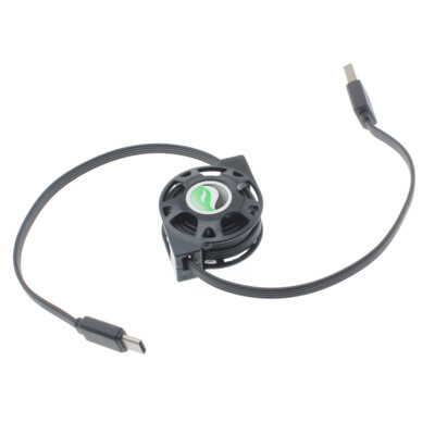 For Galaxy S20/S21/S23/S24/FE - USB Cable Retractable Type-C Charger Power Cord