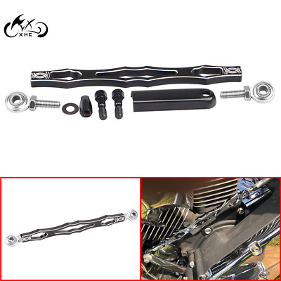 CNC Black Shift Linkage Shifter Link For Harley Touring 80-up Softail Springer