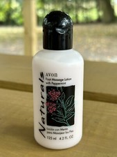 NEW Avon Naturals Foot Massage Lotion Peppermint 1995 New Old Stock 4.2 fl oz