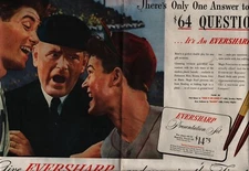Vintage 1946 Eversharp Pens Print Ad Baseball umpire nostalgic f4