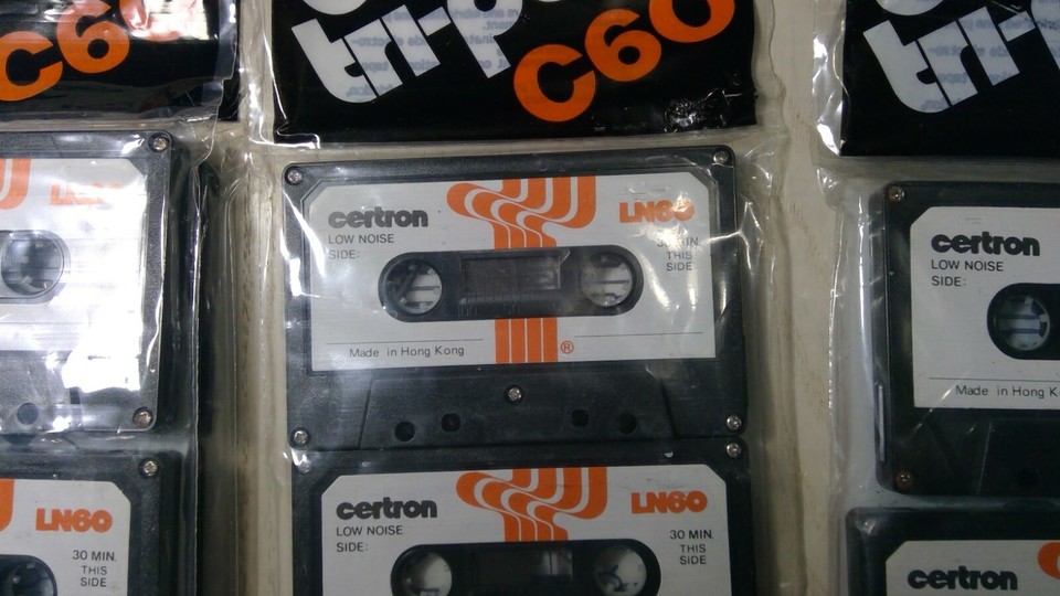 Vintage Compact Blank cassette tape 3 Pack Certron TriPac C60 Made In