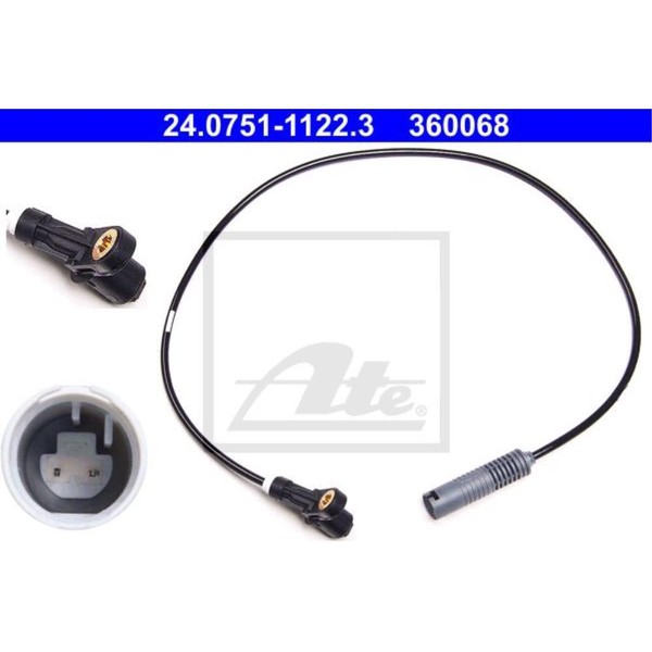 ATE DrehzahlfüHler Hinten Passend FüR BMW 3Er Cabriolet E36 24.0751-1122.3-image