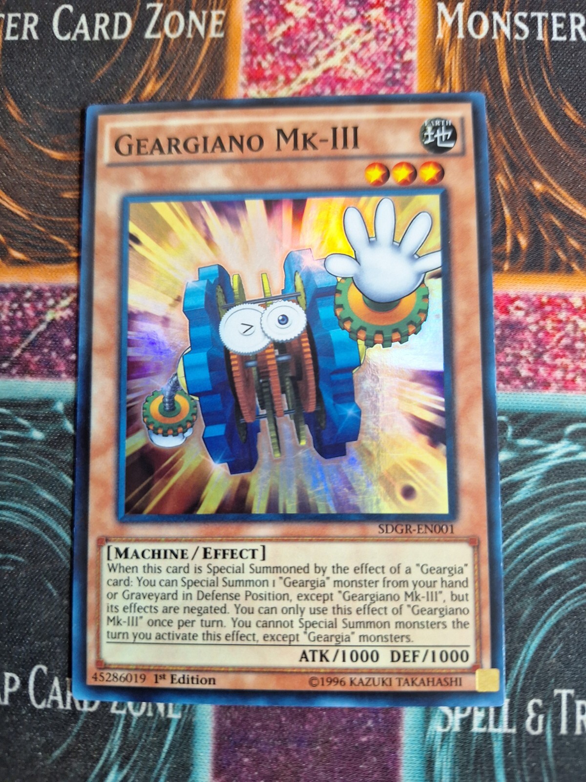 Geargianno Yu-Gi-Oh! TCG Geargiano MK-III SDGR-EN001 Super Rare 1st Edition Near ...