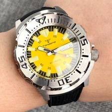 20ATM Tandorio 42mm Monster Yellow NH36A Automatic Men Watch AR Sapphire Glass