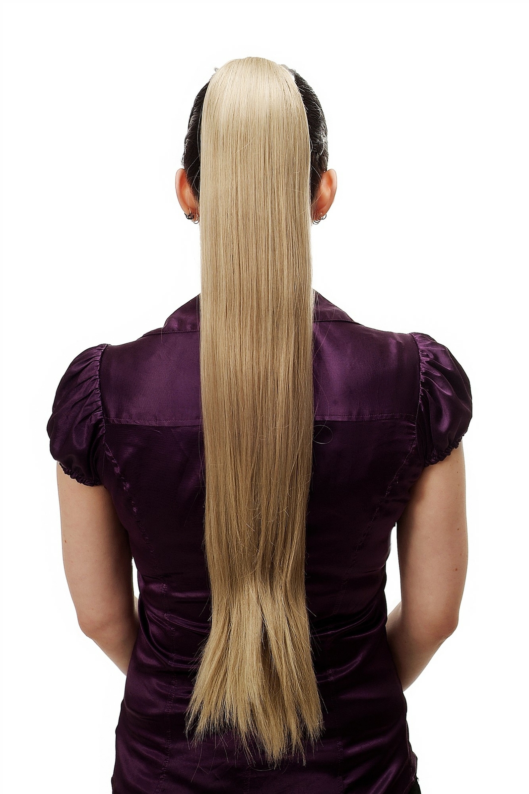 Hair / Braid Very Long Smooth Butterfly Clip Approx. 70 CM Blonde Mix T113-613L/
