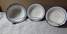 3 Japan Stoneware Mariner Blue Elegance II Collection 5-7/8" BERRY DESSERT BOWL