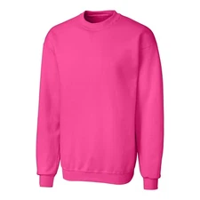 CLIQUE BY CUTTER & BUCK HOT PINK CREWNECK SWEATSHIRT SZ: 6XL 6X New