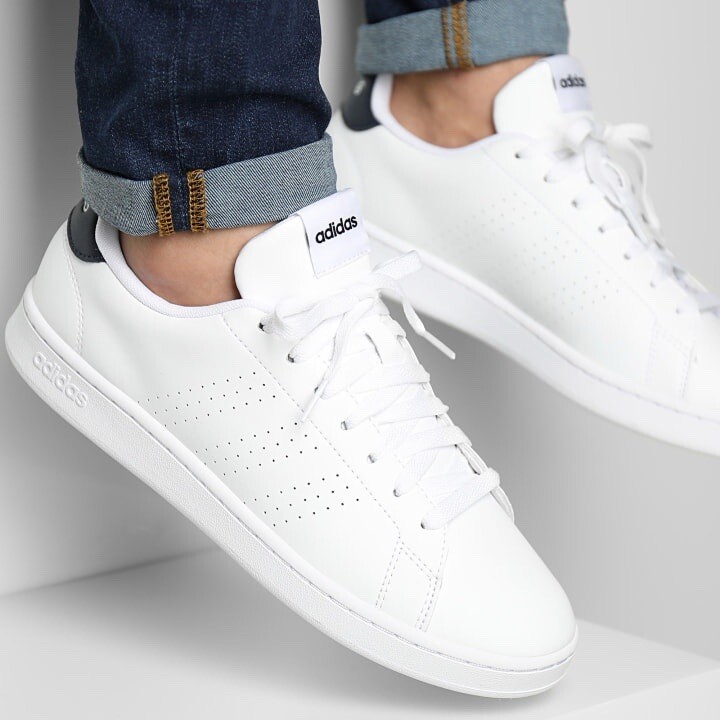 Adidas Advantage Men’s Athletic Shoe White Sneakers Trainers #299
