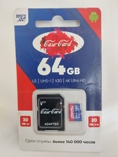 64GB Micro SDXC card, U3 UHS-1 V30 4K Ultra HD