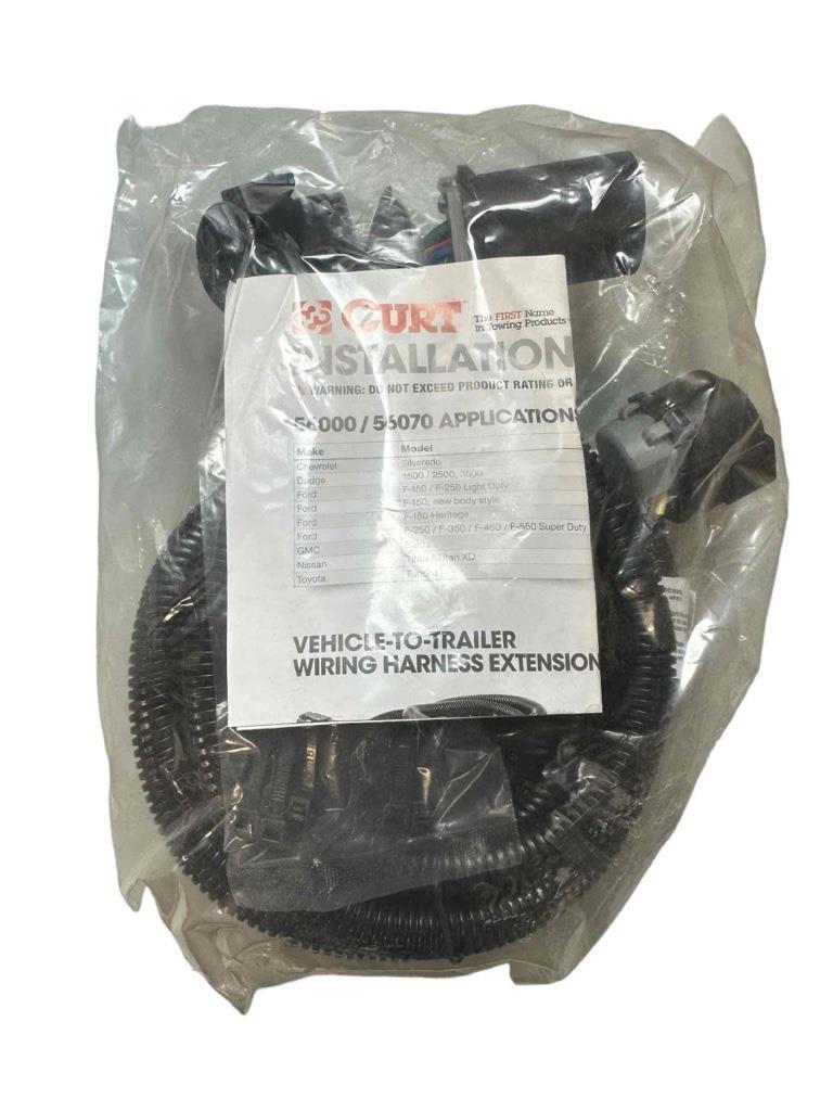 NEW Curt 56070 Truck Bed Trailer Wiring Extension Harness 7' Adds 7Way