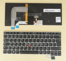 For Lenovo Thinkpad 13 Gen 2 Keyboard Backlit BE Belgian Clavier Silver frame