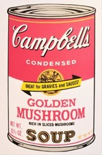 Andy Warhol "Dopo" - Zuppa Campbell's  - Serigrafia - 40 x 60 cm - Pop art.