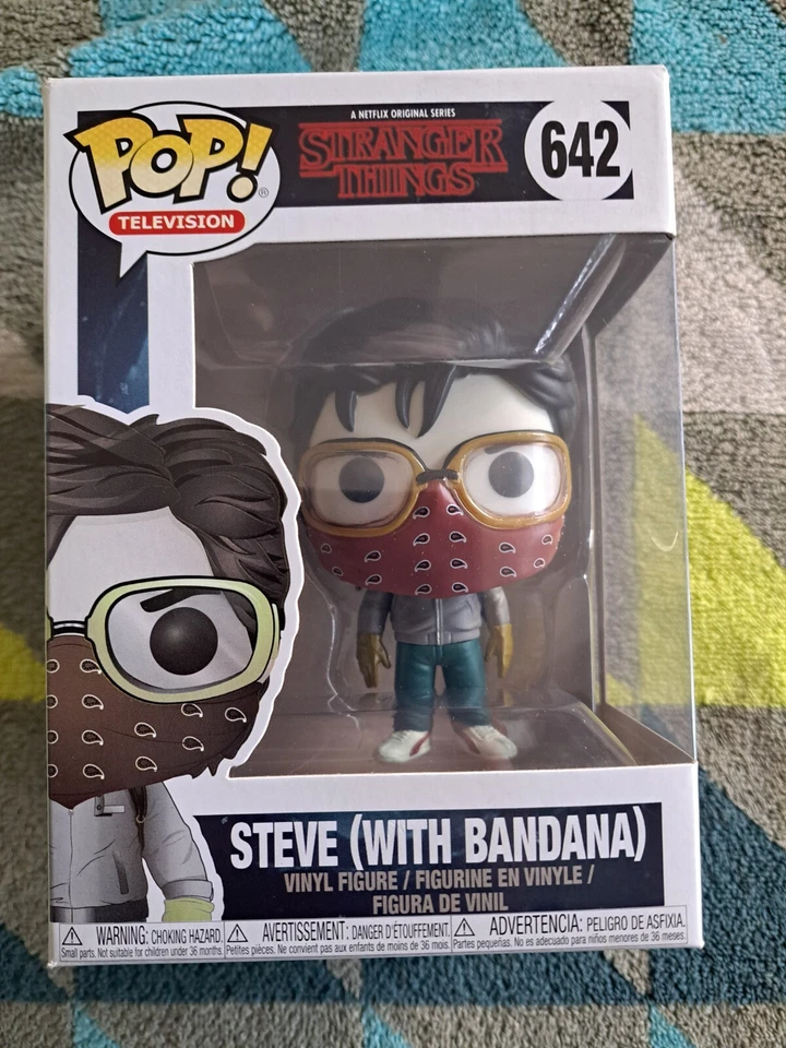 Steve (Con Bandana) Pop 642 - Stranger Things Funko Pop! Protector abovedado 2018 Foto 2 de 4