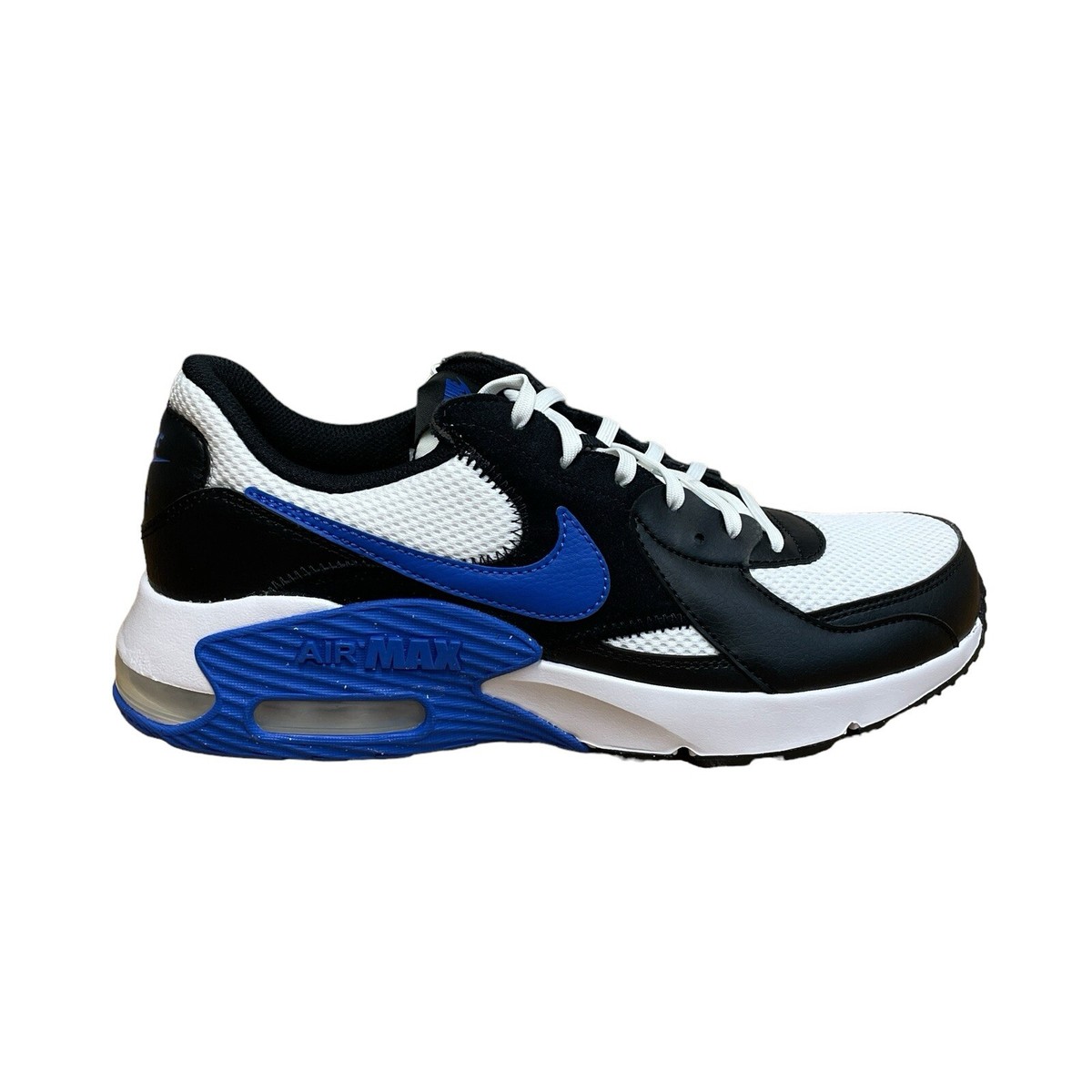 Nike Air Max Excee Shoes Mens Size White Royal Blue Black FQ8738-010  Sneaker