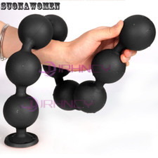Huge Anal Plug long Adult Sex Toys Beads Soft Butt plug Prostate Massager Bigger