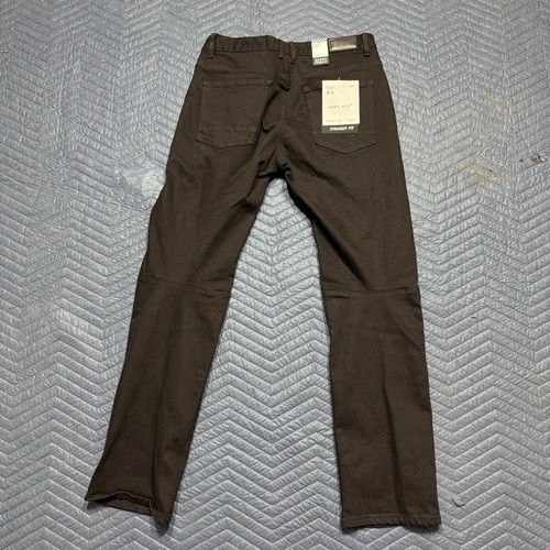 Smoke Rise Mens Jeans 36x34 Black Slim Straight Leg Moto Streetwear - Picture 2 of 8