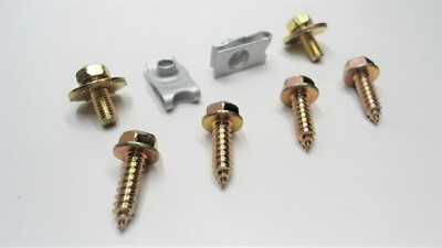 100 Per Bag Silver License Plate Screws Fit Toyota Honda - Foto 11