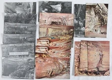 RPPC Postcard Lot (17) Vintage Spring Valley Minnesota Mystery Caves Linen