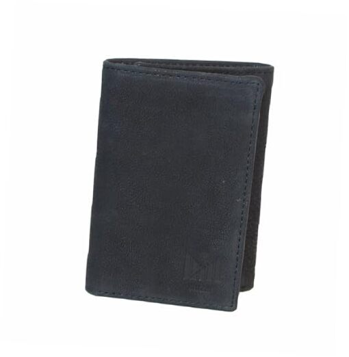Trifold Premium Leather Wallet for Men with RFID Blocking () Marriott Black