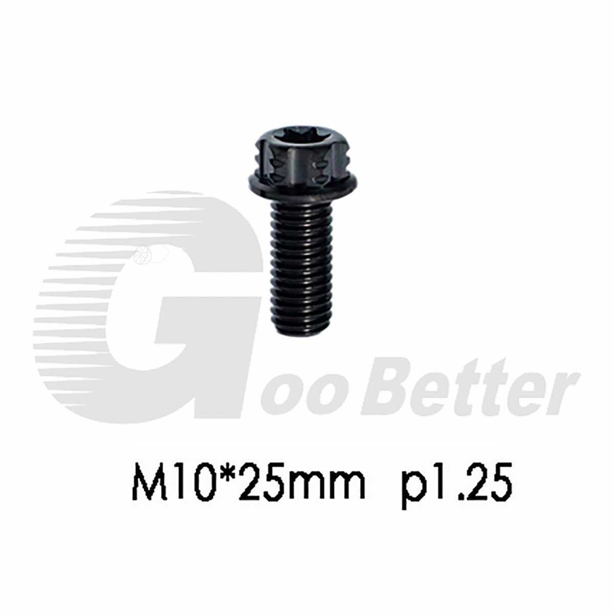 Titanium T50 Torx Head Flange Bolt Black M10 x 25-70mm GR5 Ti Motorcycle E-Bike