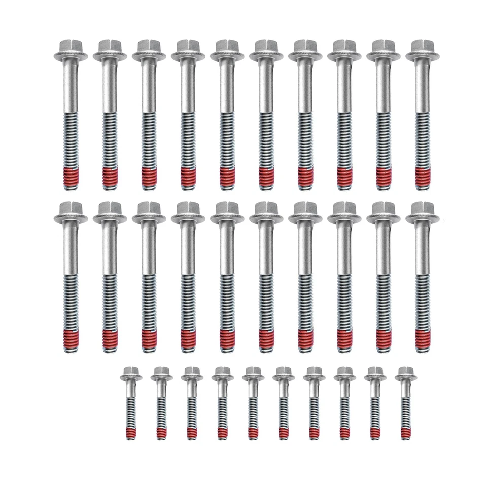 30 Pcs Head Bolts Set For Chevy Express Silverado GMC Savana 3500 V8 6.0L - Image 2 of 4