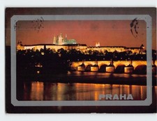 Postcard Night View at Prague Czech Republic