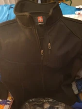 Swiss Tech Lined Jacket zips M 28-40 Black Wirh Pockets Pre Owned