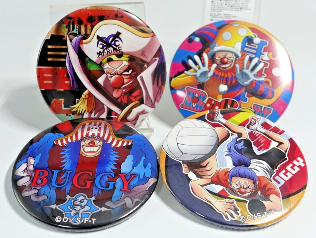 One Piece Buggy Can Badge Set of 4 Senior Can Badge Mugiwara Store