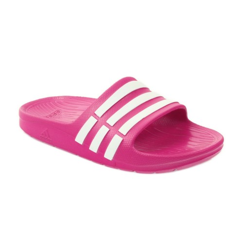 Ciabatta da bambina Adidas Duramo Slide G06797 rosa bianco piscina mare  palestra | eBay